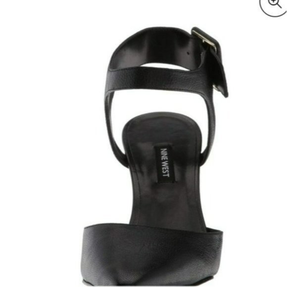 Nine West Elisabeti Leather Pointed Toe Formal Slingback Sandals - Picture 2 of 7